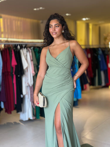 Vestido Ariana verde olive