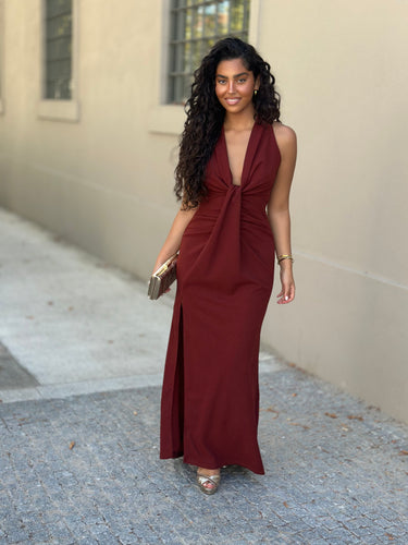 Vestido Katy terracota