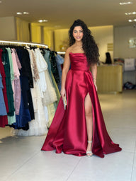 vestido Morgan bordeaux