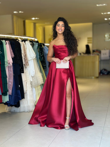 vestido Morgan bordeaux