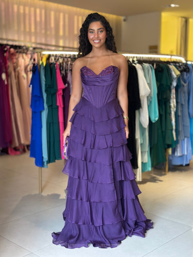 Vestido Dayana ameixa