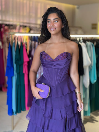Vestido Dayana ameixa