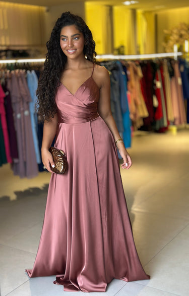 Vestido Valerie terracota