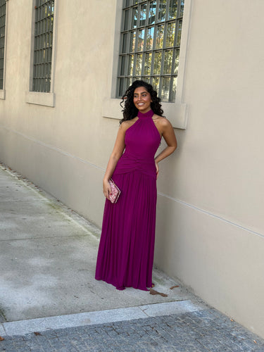 Vestido Noa rosa malva