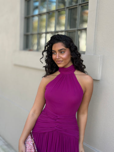 Vestido Noa rosa malva