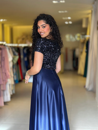 Top Ely azul navy