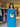 Vestido Camila azul-petróleo, fotografia 6 do modelo