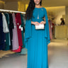 Vestido Camila azul-petróleo, fotografia 4 do modelo