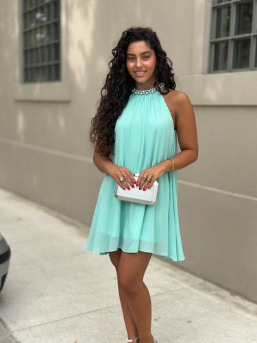 Vestido joy verde sage