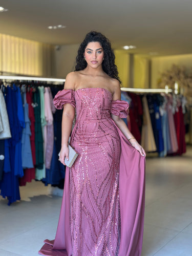 Vestido Gabriela rosa