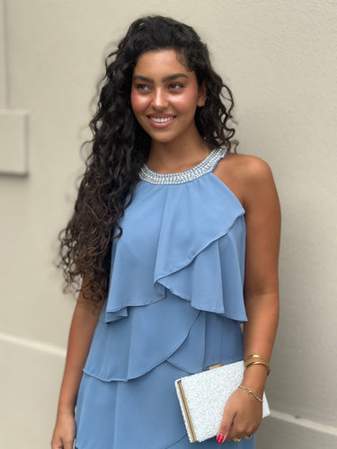 Vestido Mini Sara Azul