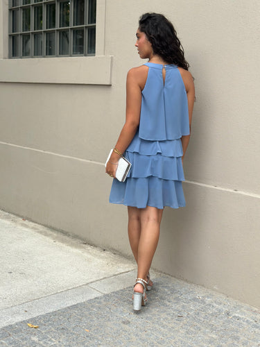 Vestido Mini Sara Azul